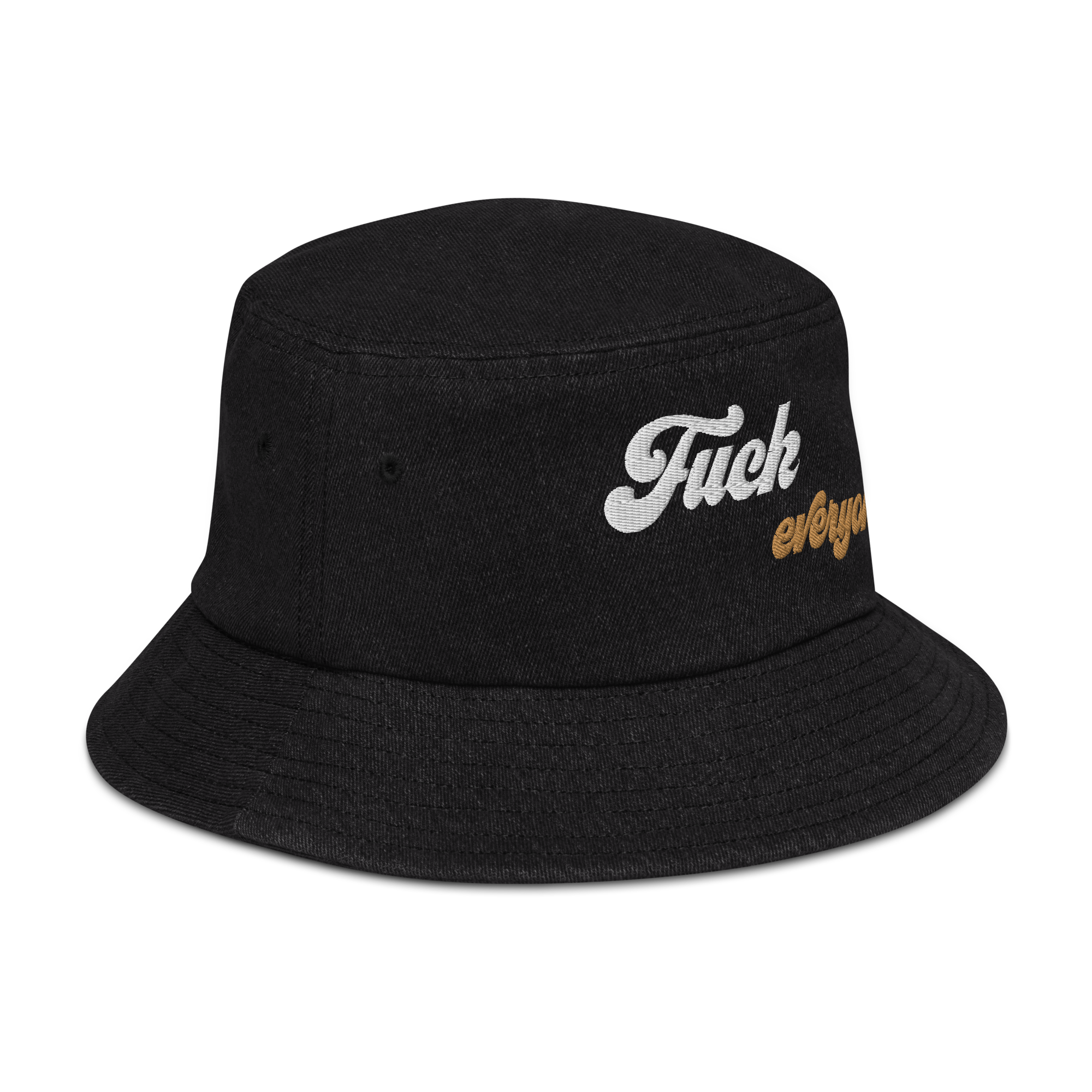 Fuck Everyone Denim Bucket Hat